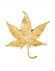 Стальная брошь с напылением золотом кленовый лист J10069CJJ Стальная брошь с напылением золотом кленовый лист J10069CJJ