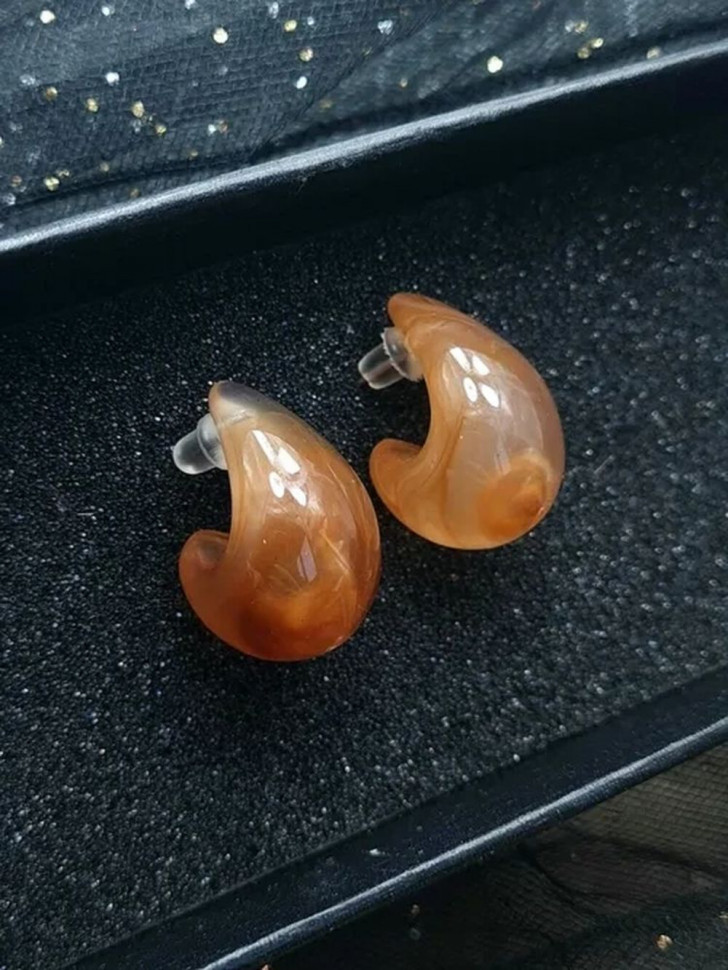 Набор разноцветных акриловых серег пусет в форме глянцевых капель 1J10141СJJ