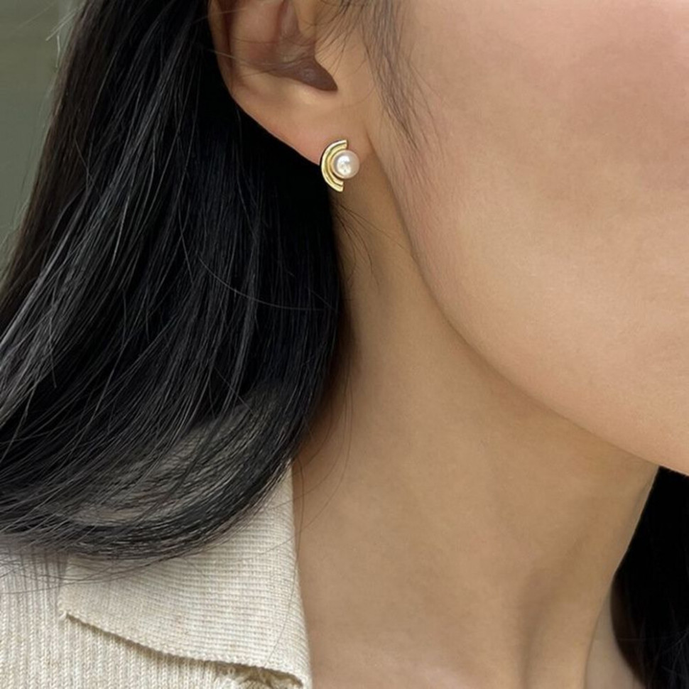 Серьги медь с напылением золотом J10667CJJ Серьги медь с напылением золотом J10667CJJ