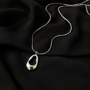 Цепочка с кулоном титановая сталь 1J12396CJJ Цепочка с кулоном титановая сталь 1J12396CJJ