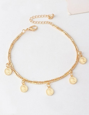 Браслет на ногу с декоративными дисками G51875 Браслет на ногу с декоративными дисками G51875