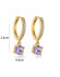 Серьги-кольца с аметистовыми подвесками L76210 Серьги-кольца с аметистовыми подвесками L76210
