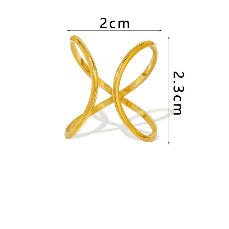 Геометрическое кольцо в форме пересекающихся полых овалов CJM30190