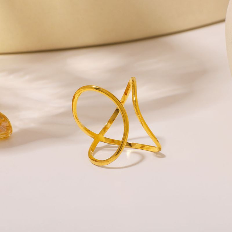 Геометрическое кольцо в форме пересекающихся полых овалов CJM30190