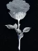 Стальная брошь роза J10071(CJJ)
