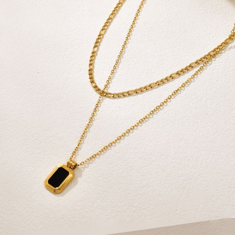 Колье из стали CJQ17688 Колье из стали CJQ17688