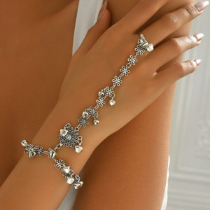 Браслет слейв сияющая дорожка с подвесками