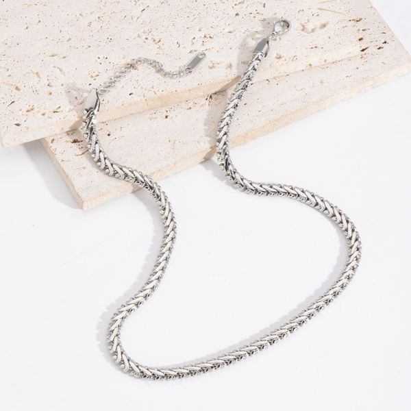 Серебристая цепочка сложного плетения CJL84069 Серебристая цепочка сложного плетения CJL84069