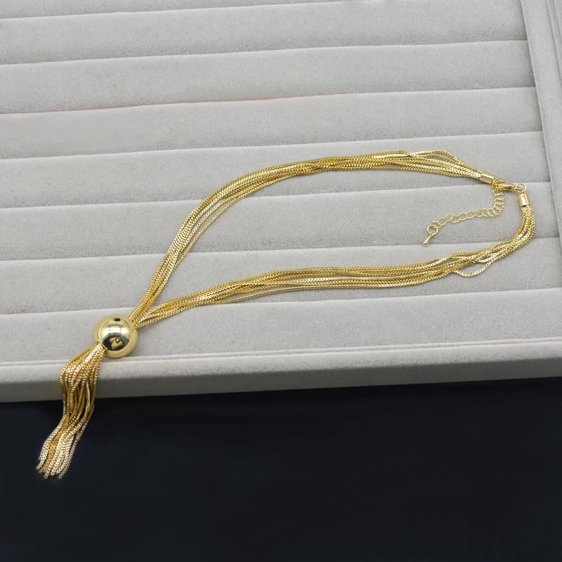 Колье ювелирный сплав 1J11752CJJ Колье ювелирный сплав 1J11752CJJ