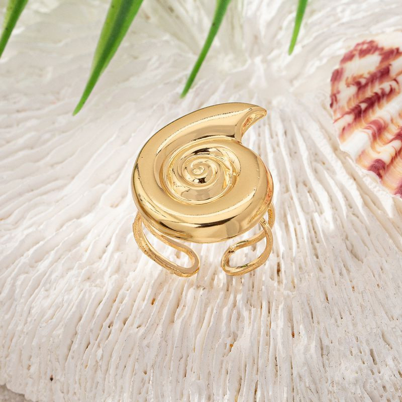 Кольцо в виде маленькой улитки-ракушки CJM14373