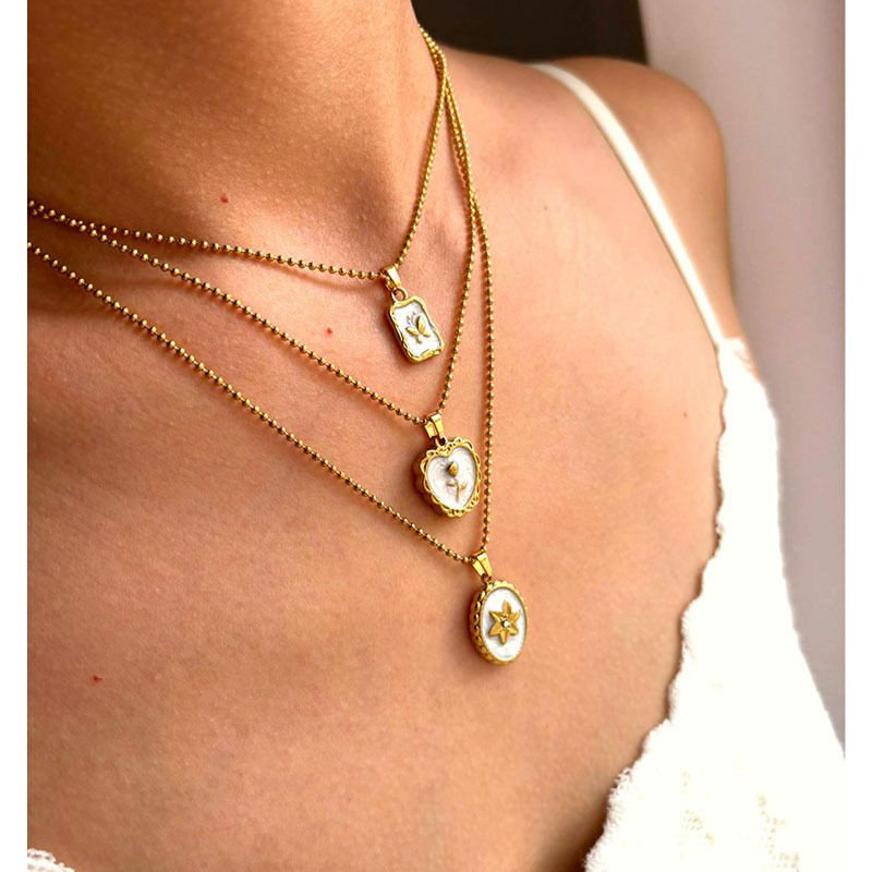 Стальной комплект бижутерии CJN34934