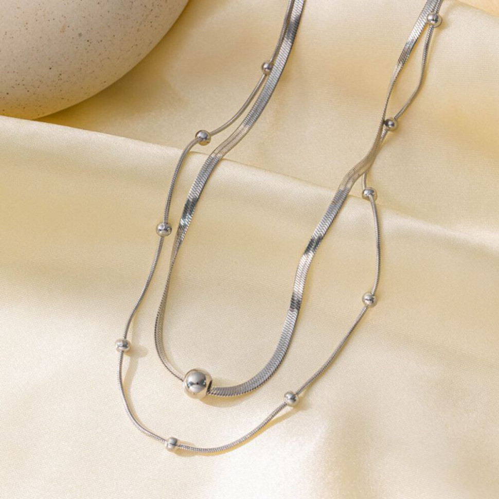 Колье из стали CJH80887