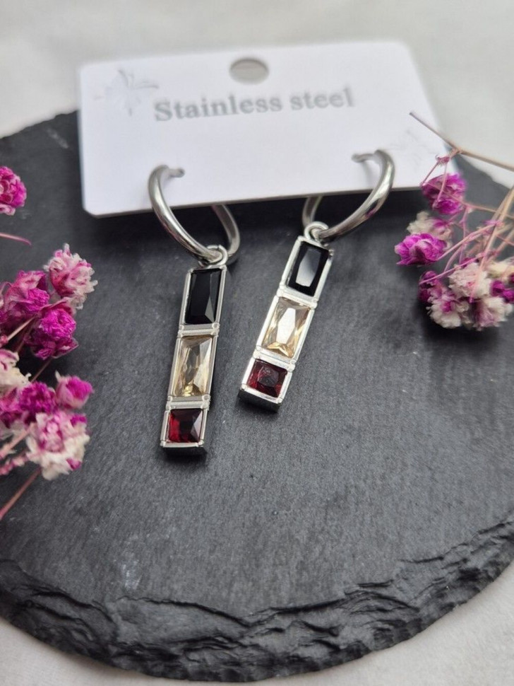 Серьги медицинская сталь J10632CJJ Серьги медицинская сталь J10632CJJ