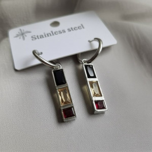 Серьги медицинская сталь J10632CJJ Серьги медицинская сталь J10632CJJ