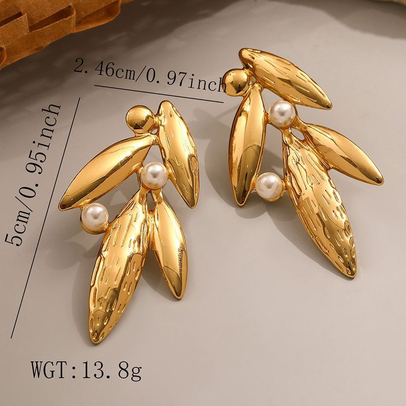 Серьги с цветочным рисунком из титановой стали CJX78285 Серьги с цветочным рисунком из титановой стали CJX78285