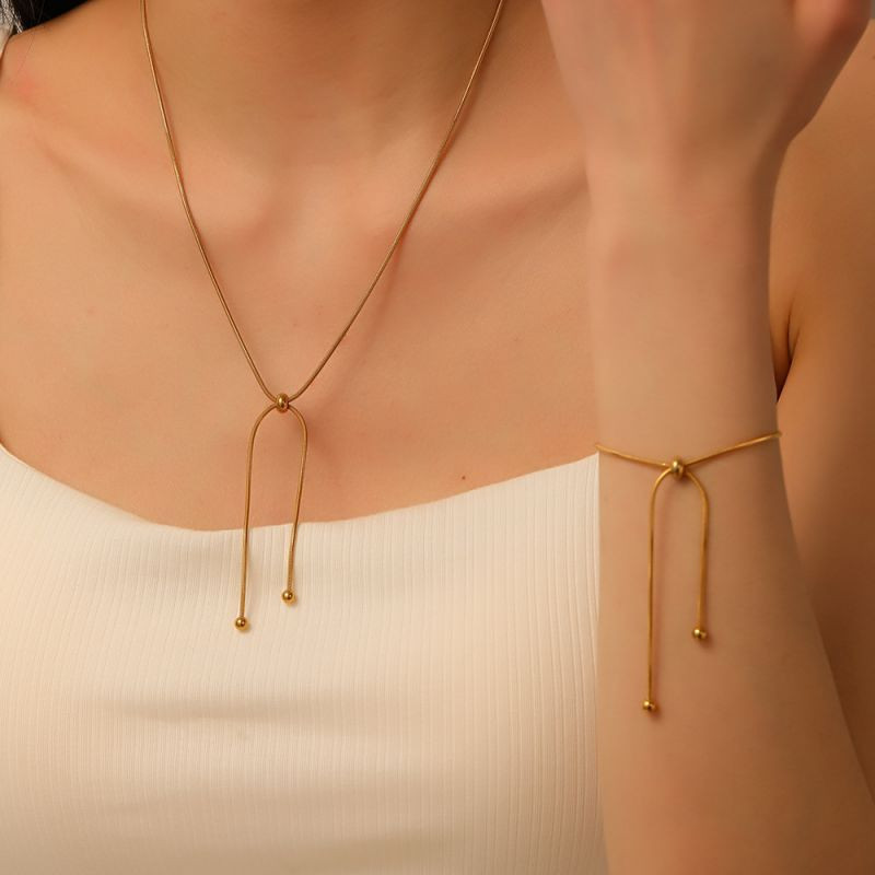 Стальной комплект бижутерии CJM07688