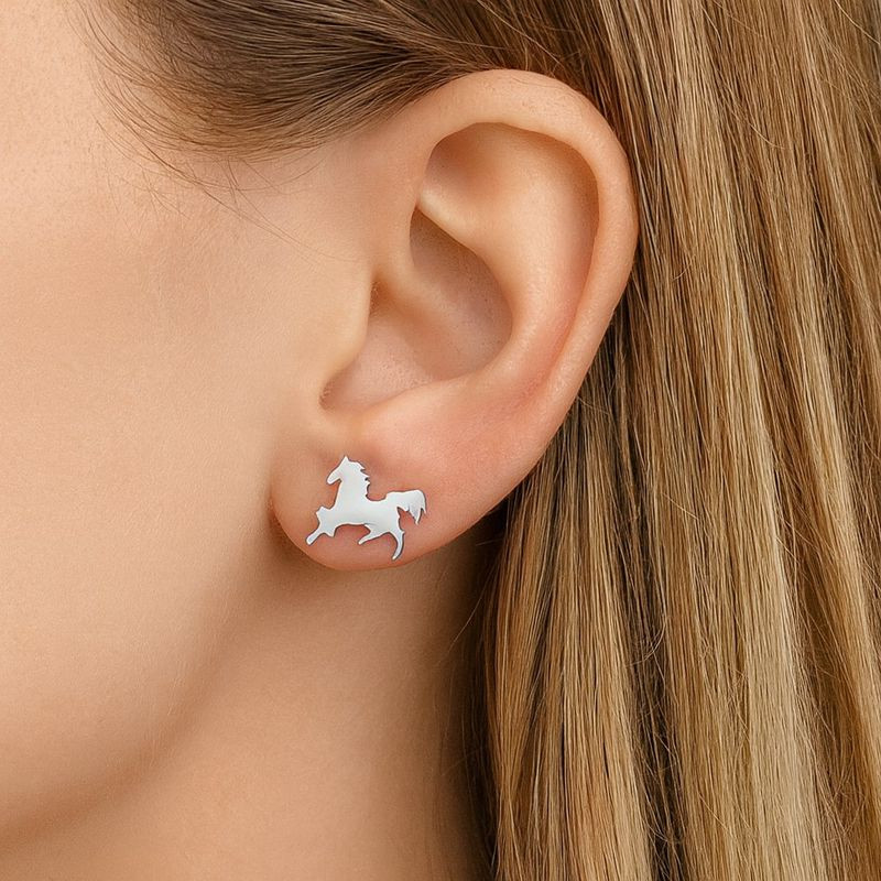 Серьги лошади титановая сталь 1J12419CJJ