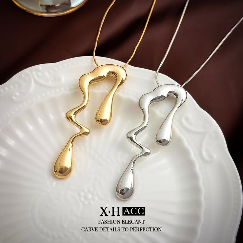 Колье ювелирный сплав капля 1J11754CJJ Колье ювелирный сплав капля 1J11754CJJ