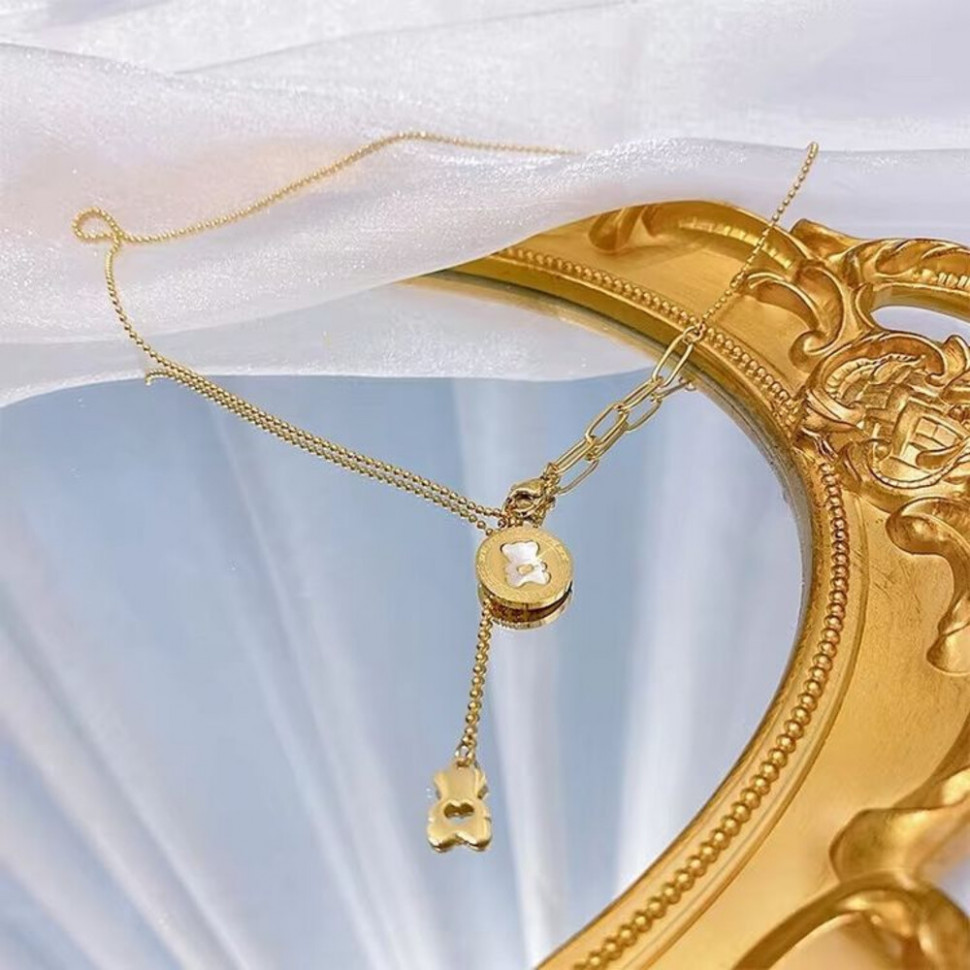 Колье медицинская сталь с напылением золотом J10848CJJ Колье медицинская сталь с напылением золотом J10848CJJ