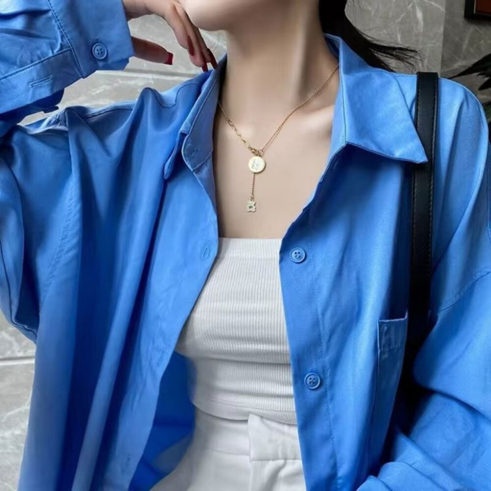 Колье медицинская сталь с напылением золотом J10848CJJ Колье медицинская сталь с напылением золотом J10848CJJ