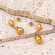 Серьги медь с напылением золотом J10670CJJ