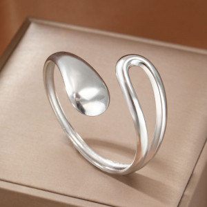 Браслет жесткий разомкнутый с наконечником-каплей CJM03824 Браслет жесткий разомкнутый с наконечником-каплей CJM03824