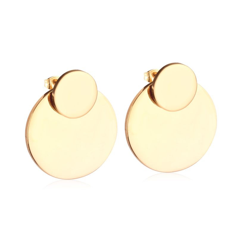 Серьги гвоздики ювелирный сплав монетки J11612CJJ Серьги гвоздики ювелирный сплав монетки J11612CJJ