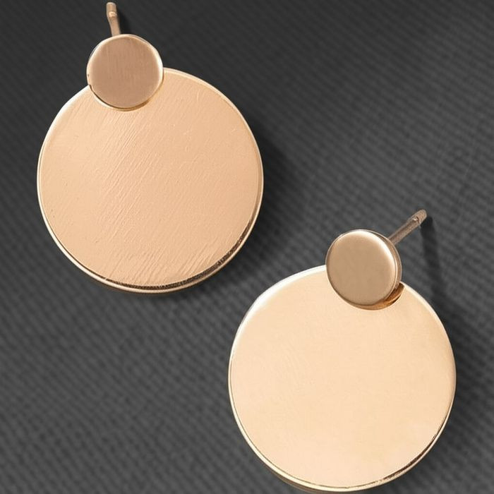 Серьги гвоздики ювелирный сплав монетки J11612CJJ Серьги гвоздики ювелирный сплав монетки J11612CJJ