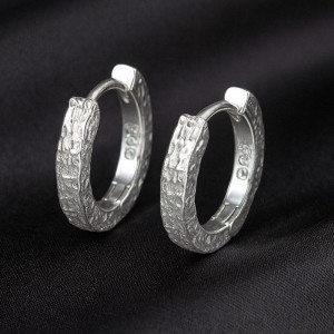 Серьги конго медь напыление платиной 1J12509CJJ