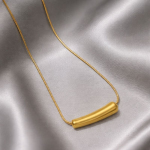 Колье титановая сталь напыление золотом 1J12491CJJ Колье титановая сталь напыление золотом 1J12491CJJ