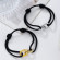 Комплект браслетов из текстильных шнуров с цепями CJJ16498