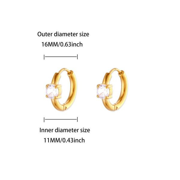 Серьги-кольца маленькие с зеленым кристаллом CJL47107 Серьги-кольца маленькие с зеленым кристаллом CJL47107
