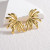 Серьги-пусеты в форме тропических листьев с золотистым покрытием 1J12470CJJ