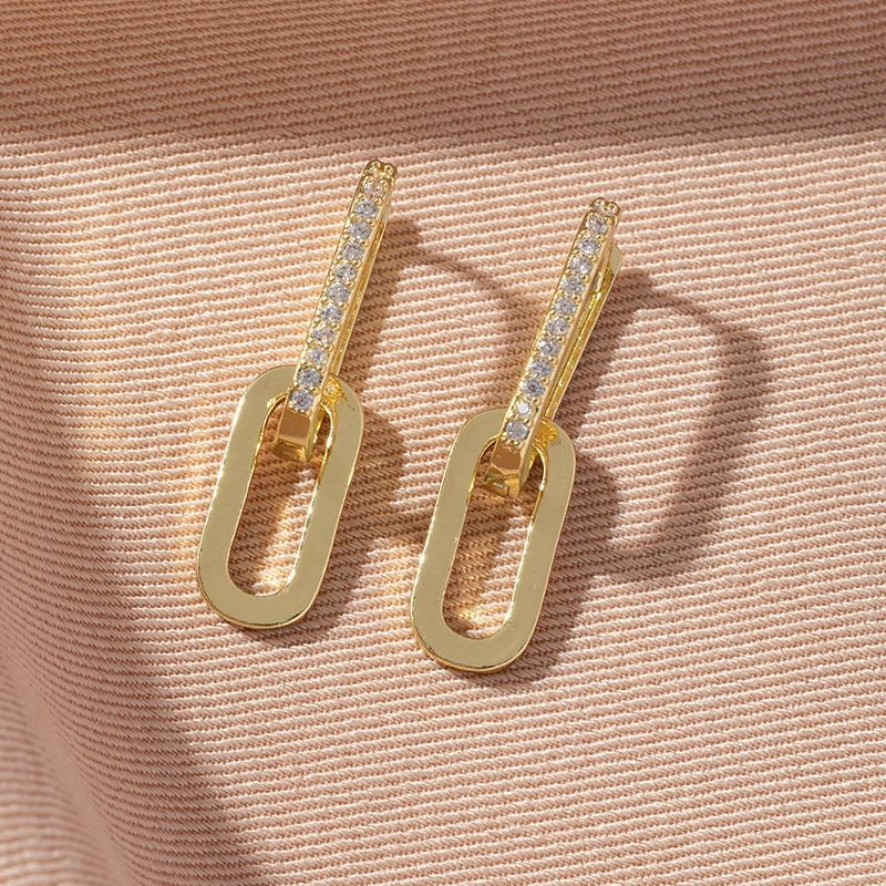 Серьги с удлиненным звеном цепи CJG58850