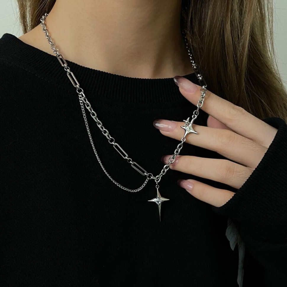 Колье из стали CJH56305