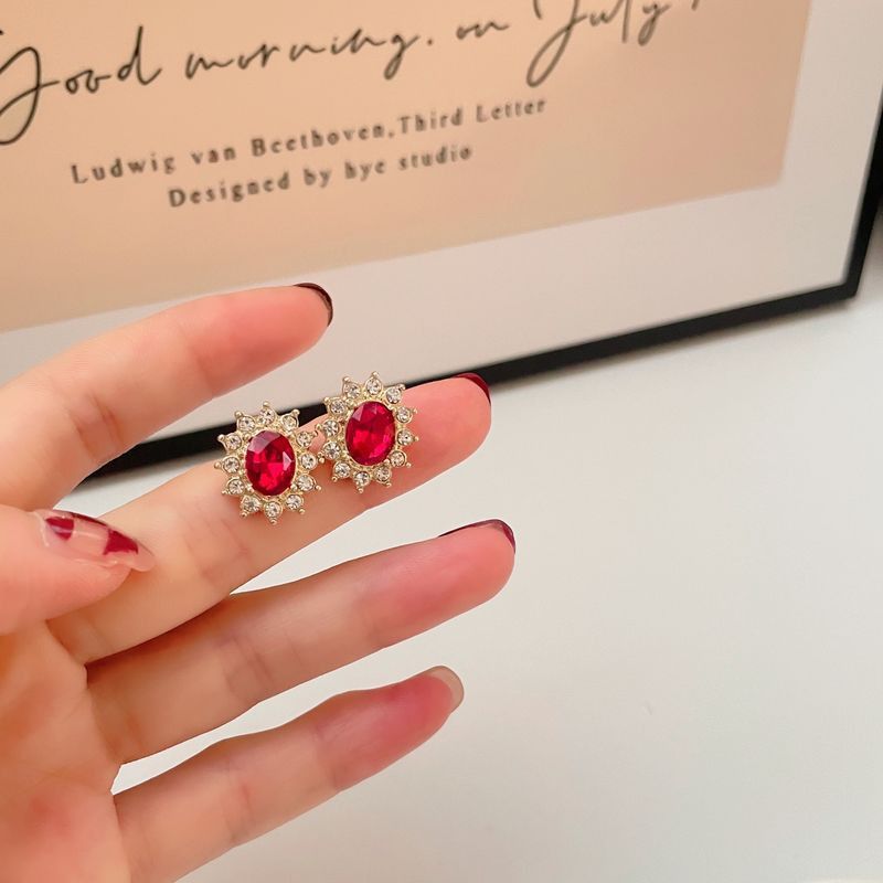 Серьги ювелирный сплав со стразами J11555CJJ Серьги ювелирный сплав со стразами J11555CJJ