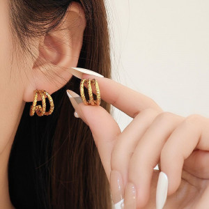 Серьги сталь CJT22610 Серьги сталь CJT22610