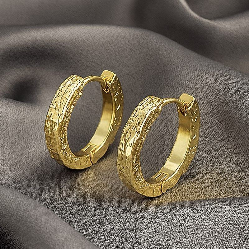 Серьги конго медь напыление золотом 1J12510CJJ