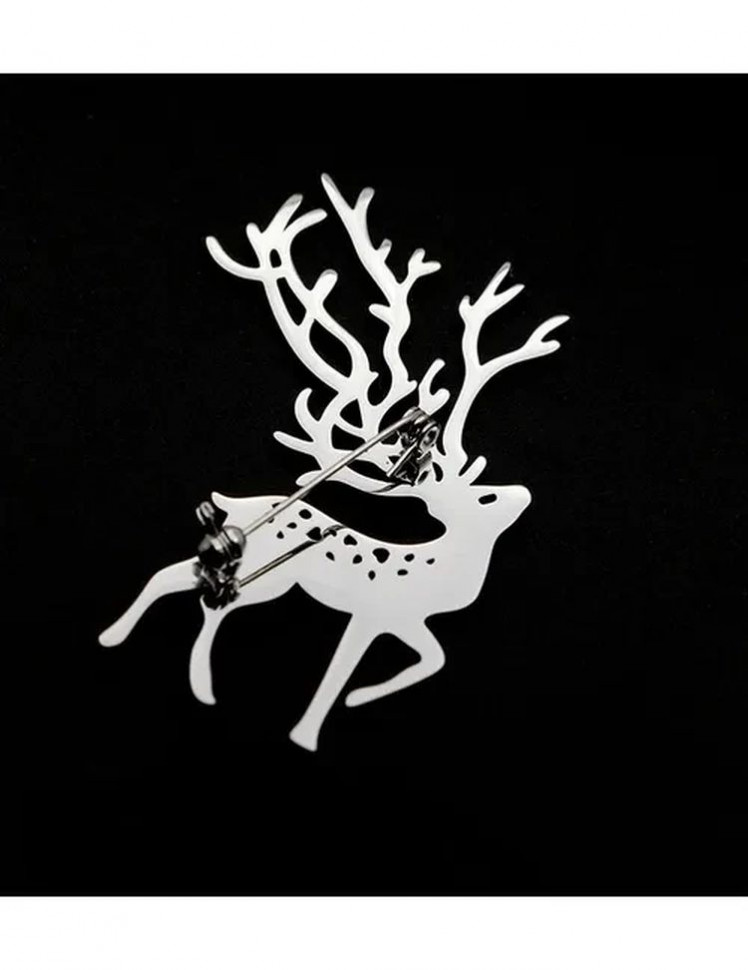 Стальная брошь олень J10080CJJ