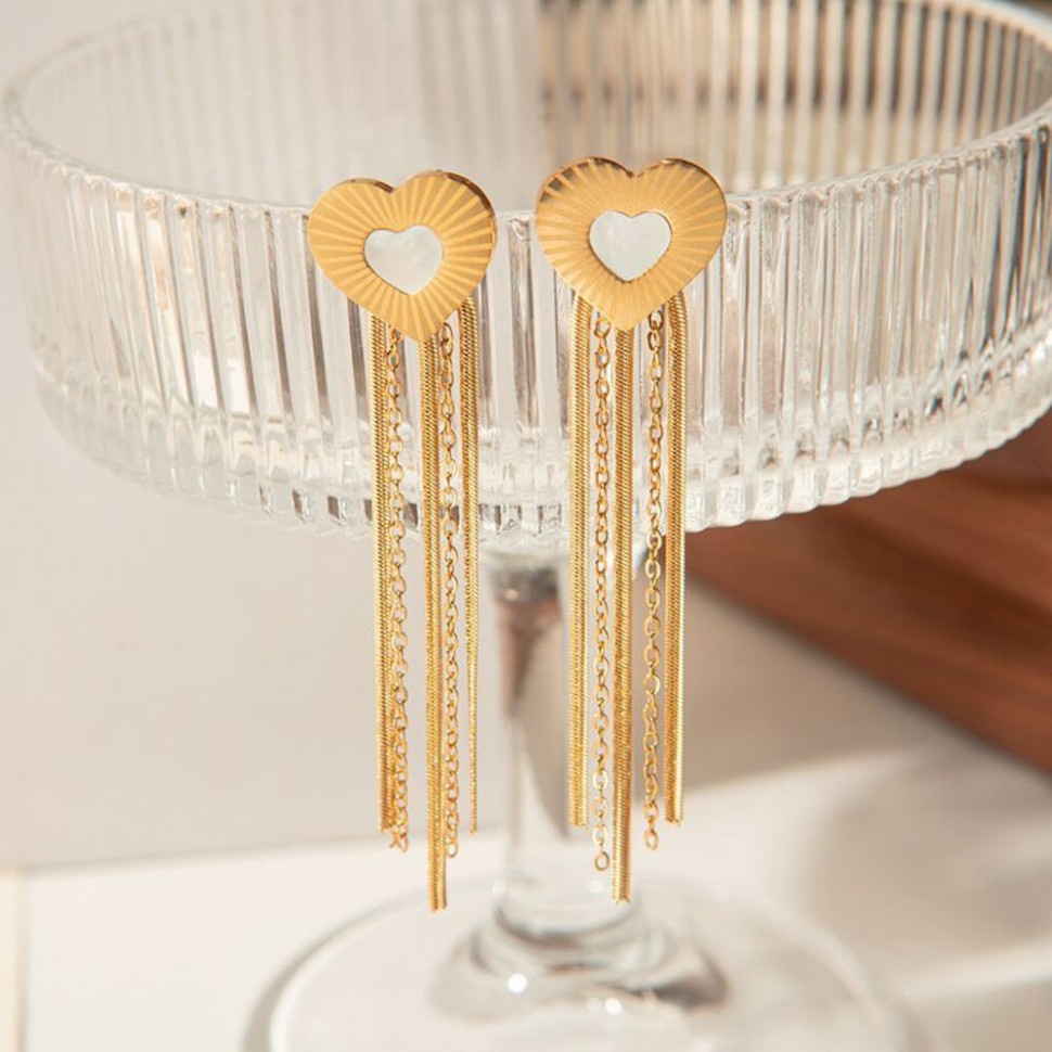 Серьги сталь CJH52845 Серьги сталь CJH52845