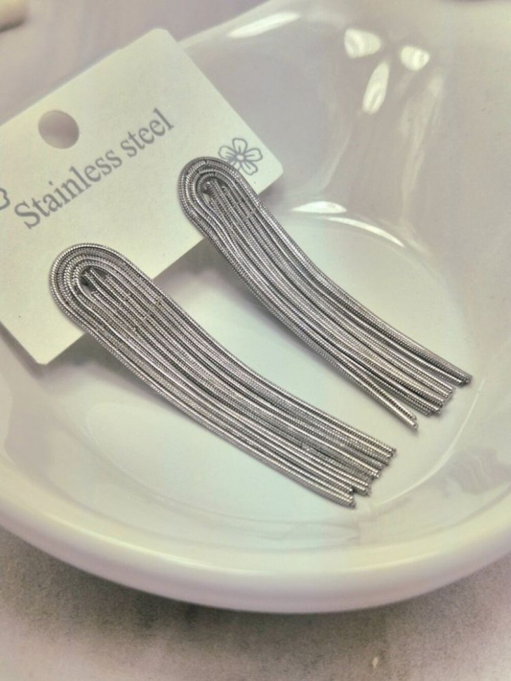 Серьги медицинская сталь J10859(CJJ) Серьги медицинская сталь J10859(CJJ)