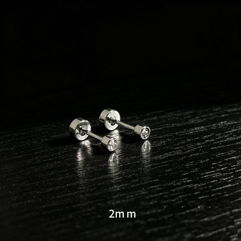 Серьга с цирконом из нержавеющей стали CJX80260 Серьга с цирконом из нержавеющей стали CJX80260
