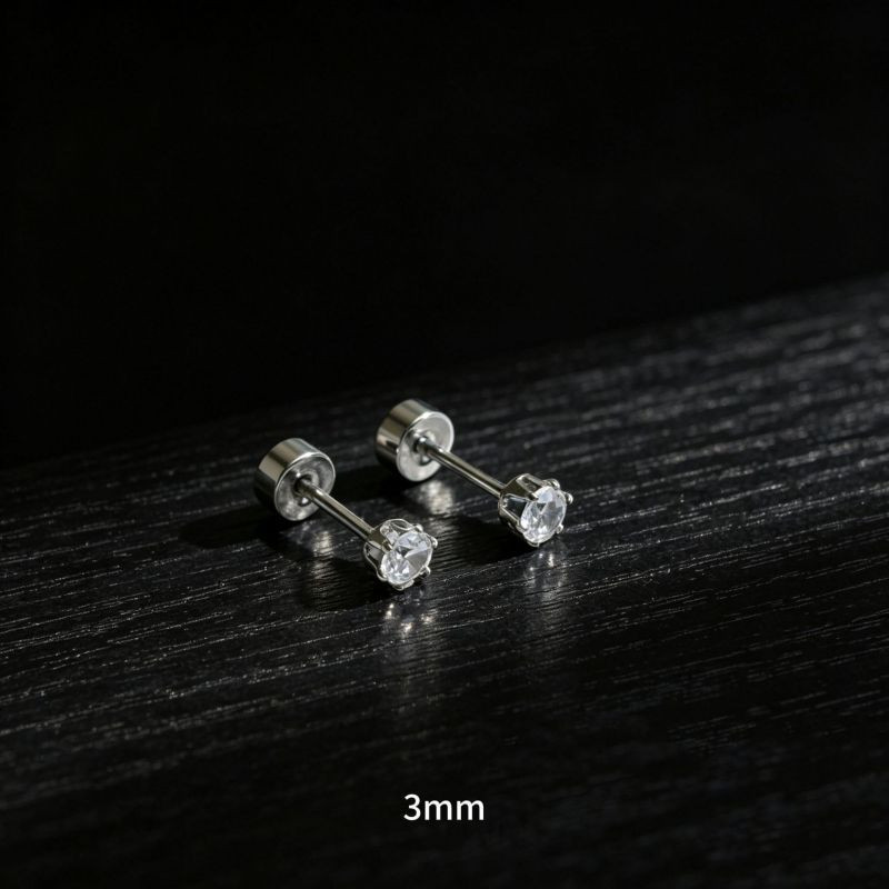 Серьга с цирконом из нержавеющей стали CJX80260 Серьга с цирконом из нержавеющей стали CJX80260