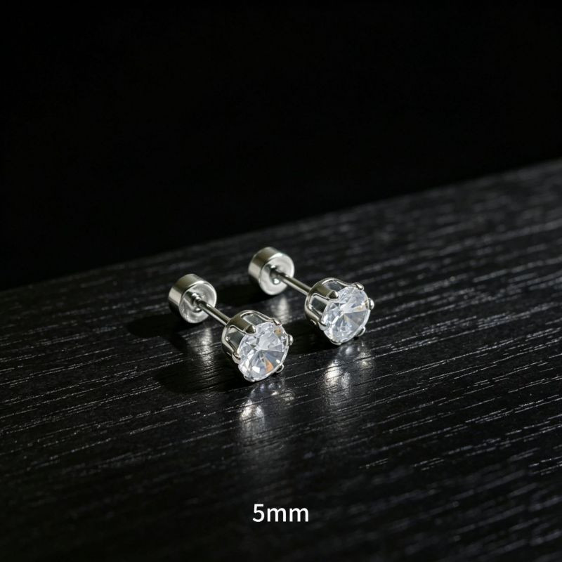Серьга с цирконом из нержавеющей стали CJX80260 Серьга с цирконом из нержавеющей стали CJX80260