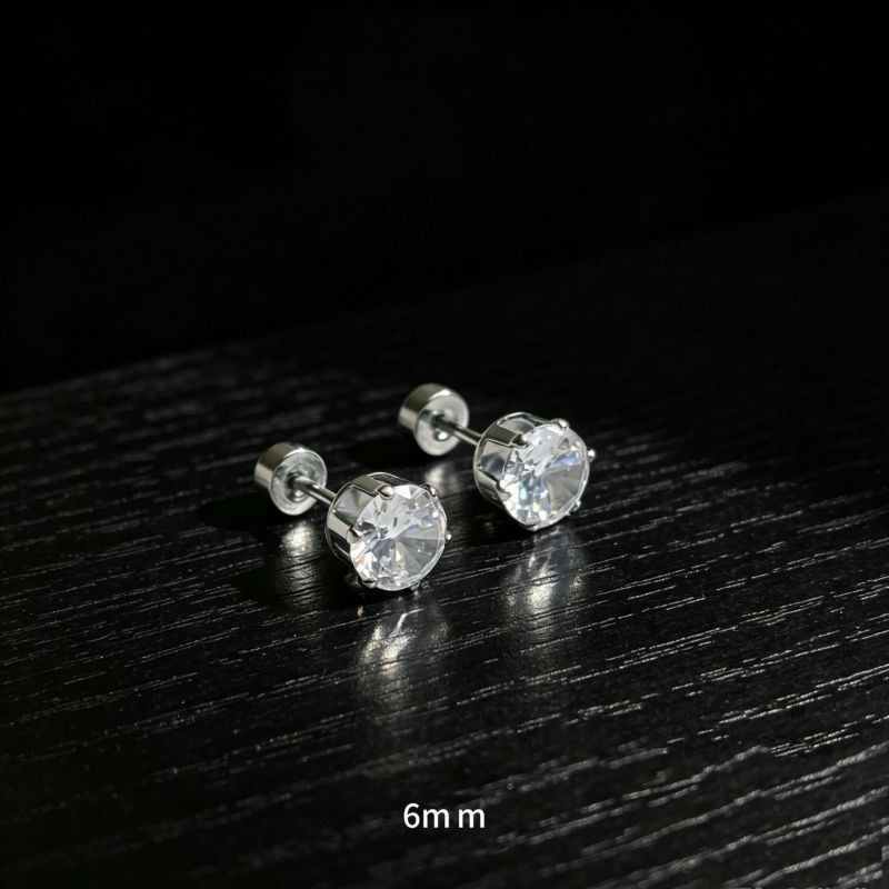 Серьга с цирконом из нержавеющей стали CJX80260 Серьга с цирконом из нержавеющей стали CJX80260