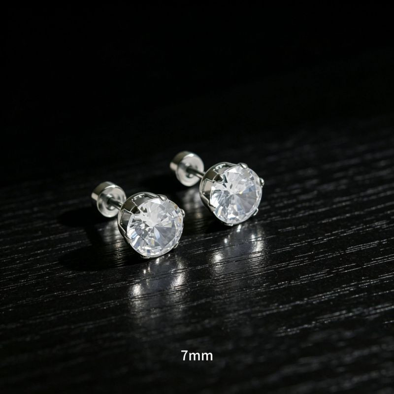Серьга с цирконом из нержавеющей стали CJX80260 Серьга с цирконом из нержавеющей стали CJX80260