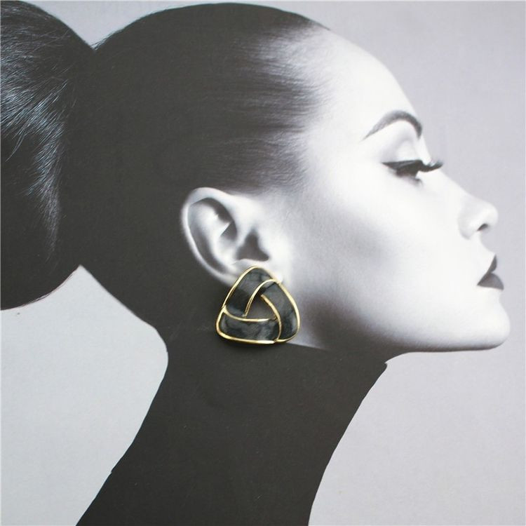 Серьги ювелирный сплав с серебряным гвоздиком J10595CJJ