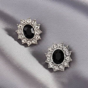 Серьги ювелирный сплав со стразами J11556CJJ Серьги ювелирный сплав со стразами J11556CJJ