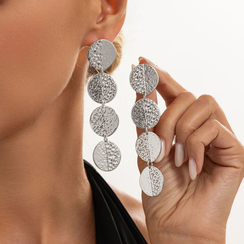 Золотые серьги с ромбом ASUZ48174