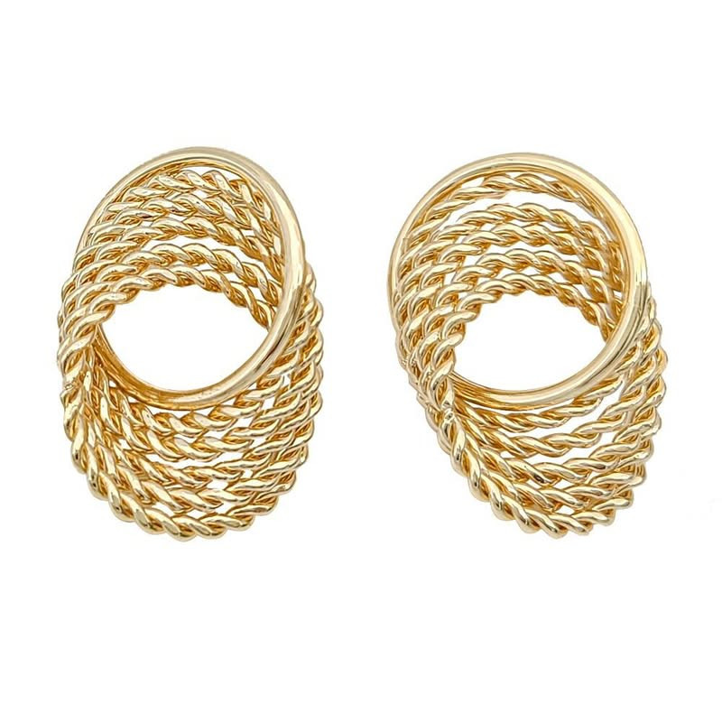 Серьги ювелирный сплав геометрической формы J11592CJJ Серьги ювелирный сплав геометрической формы J11592CJJ